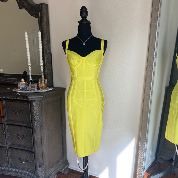 House of CB Dresses & Skirts - House of cb London yellow dress.
